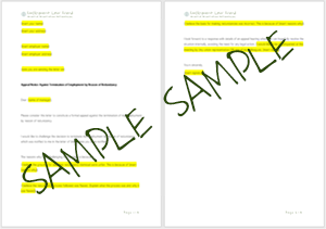 Redundancy Grievance Letter Template Sample Image from Employment Law Friend